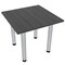 Skutchi Designs 34 in W, 34 in L, 29 in H, Engineered Wood Top, Grey HAR-SQ-34-POST-ASIANNIGHT - alternate 1